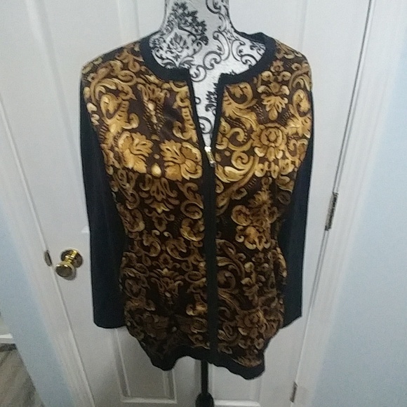 jones new york signature Sweaters - Jones N.Y. black jacket Sz XL